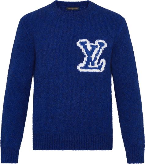 louis vuitton blue knit sweater|louis vuitton sweatsuit.